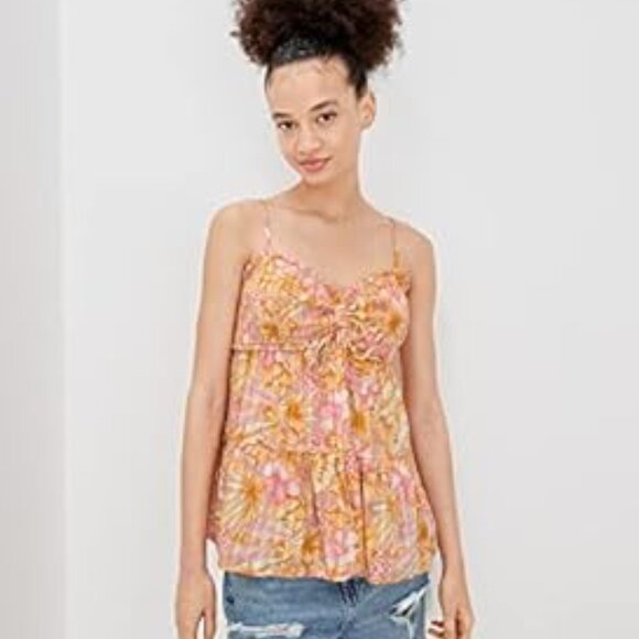 American Eagle - Smocked Babydoll Cami - Picture 2 of 5